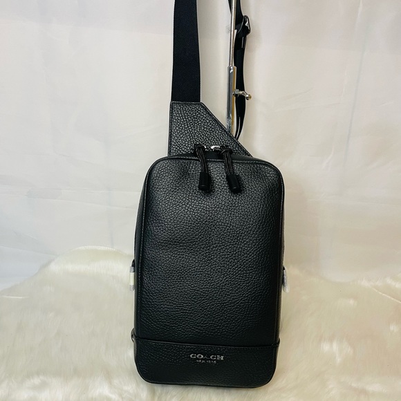 NWT Coach Turner Pack Black Sling backpack bag - Picture 10 of 13